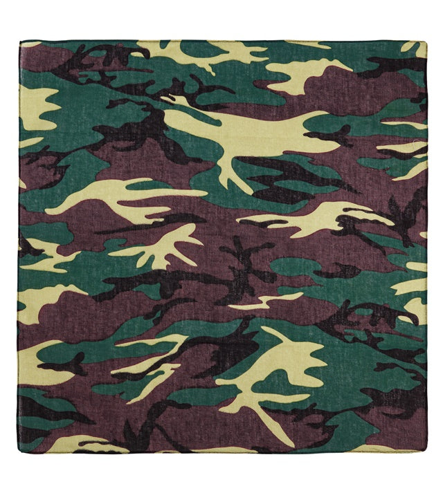 Camouflage Bandana 55X55 Cm - 100% Cotton