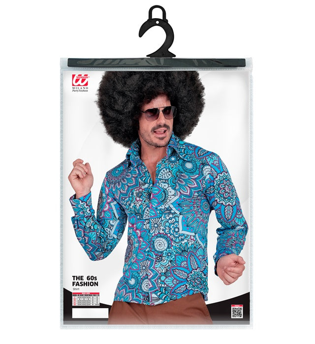 The 60S Fashion - Blue Mandala  Shirt  