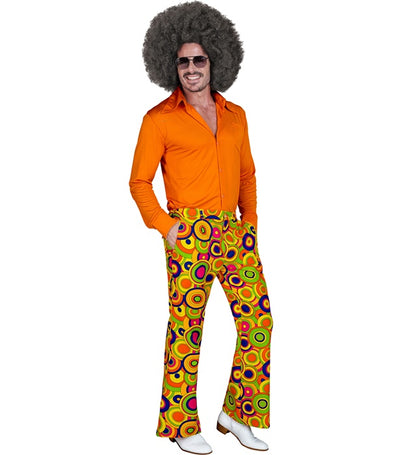 The 70S Groovy Style - Yellow Circles  Pants 