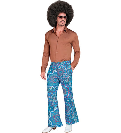 The 60S Fashion - Blue Mandala  Pants 