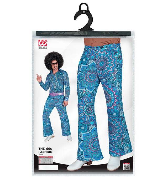 The 60S Fashion - Blue Mandala  Pants 