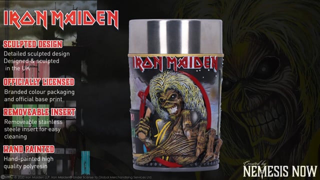 Iron Maiden The Killers Eddie Album Shot Glass 8.5cm Officially Licensed 9