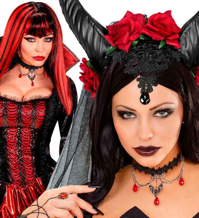 Choker & Earrings Gothic Vampiress