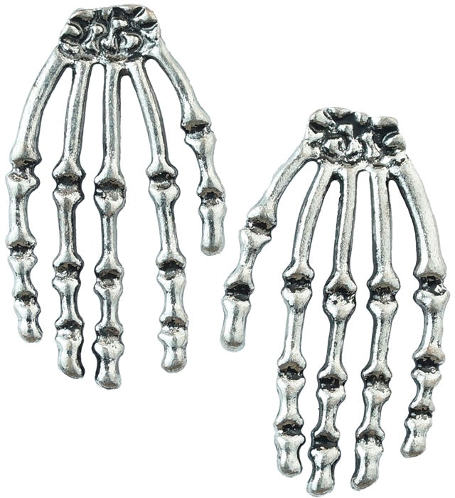Earrings Skeleton Hand