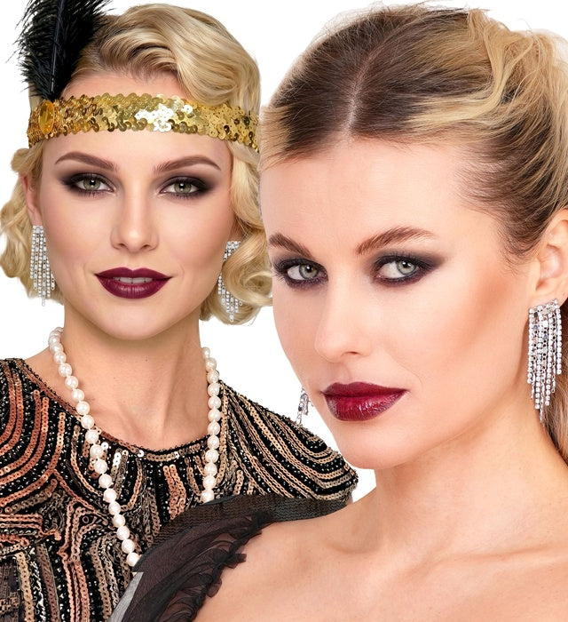 Earrings Strass & Chains