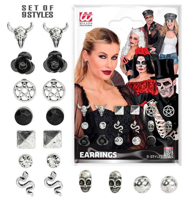 Character Earrings 9 Different Styles On Card