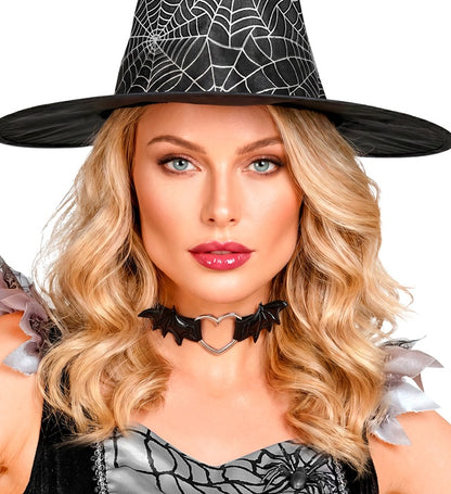 Choker Heart With Bat Wings