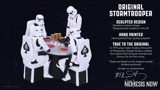The Original Stormtrooper Poker Face Gambling Figurine 18.3cm