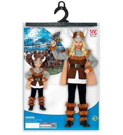 Viking  Tunic With Belt And Cape, Boot Tops, Helmet 