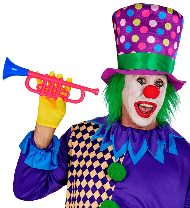 Dotted Top Hat With Hair 23 Cm
