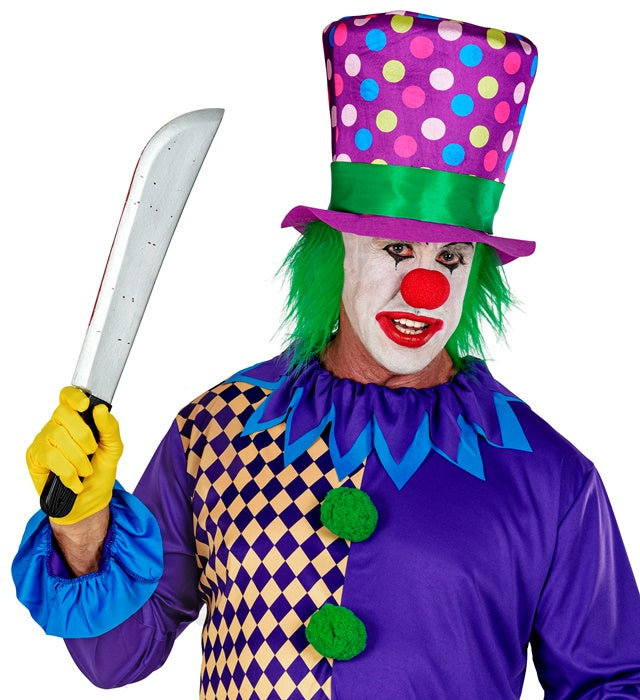 Dotted Top Hat With Hair 23 Cm