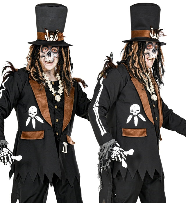 Voodoo Priest  Jacket With Vest, Hat 
