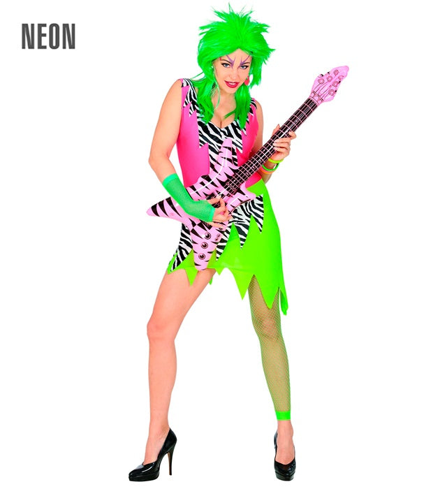 The 80S Fashion  Dress, Fingerless Fishnet Gloves 