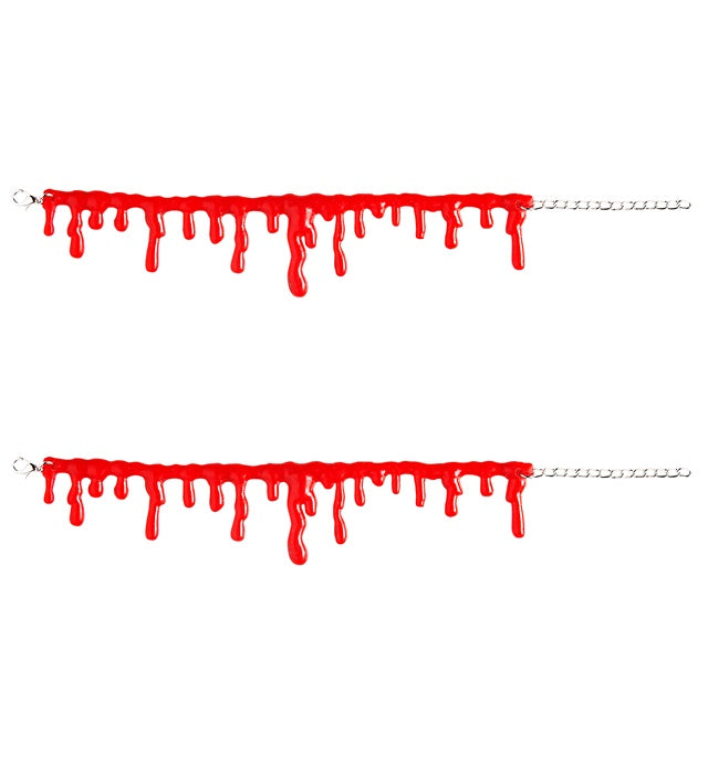 Set Of 2 Blood Drip Bracelets