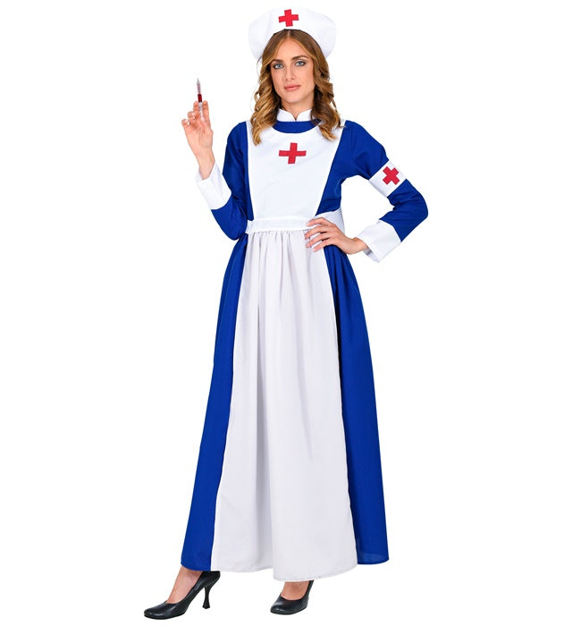 Vintage Nurse  Dress, Hat, Armband 