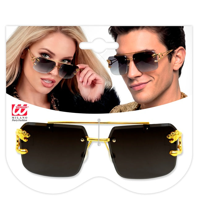 Gold Animalier Glasses with Smoke Lenses Image 2