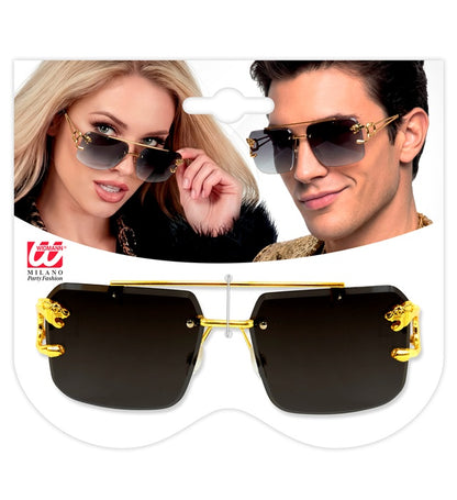 Gold Animalier Glasses with Smoke Lenses Image 2