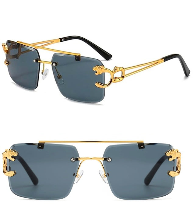 Glasses Animalier Gold With Smoke Lenses