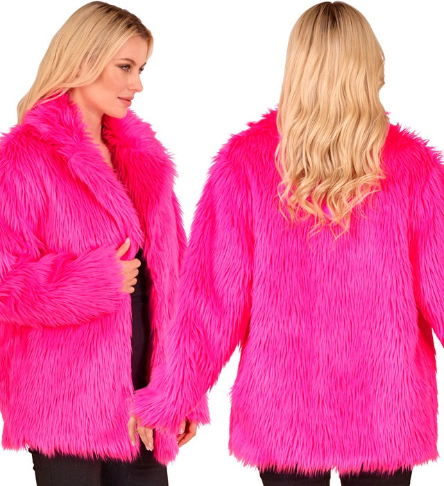Neon Pink Plush Jacket