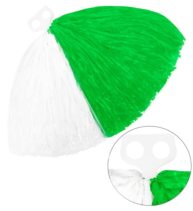 White-Green Pom Pom