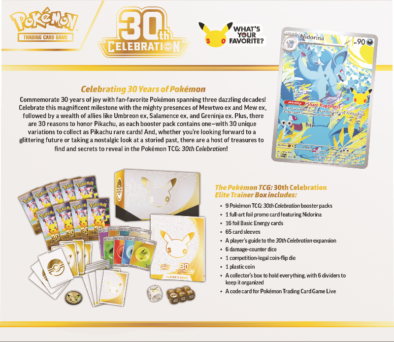 Pokémon TCG 30th Celebration Elite Trainer Box product image 5