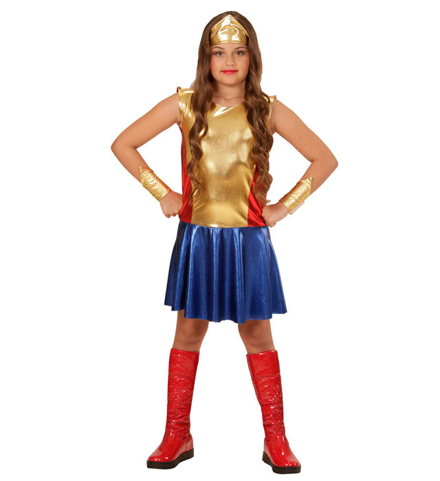 Wonder Girl  Dress, Headpiece, Cuffs 