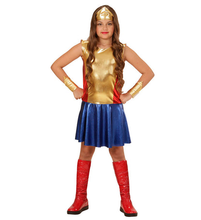 Wonder Girl  Dress, Headpiece, Cuffs 