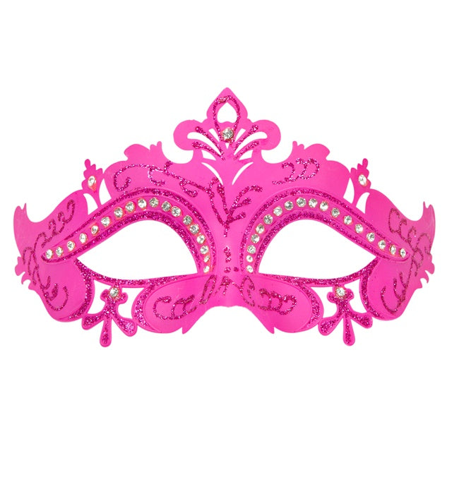 Pink Venice Eyemask  And Rhinestones