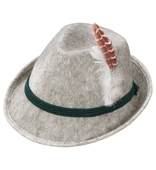 Felt Bavarian Fedora With Feather Child Size