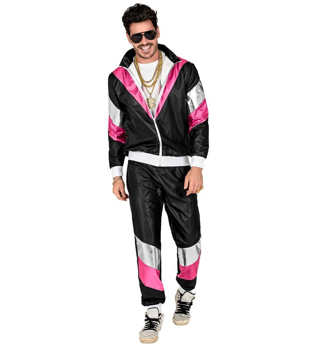 80'S Shining Leatherlook Shell Suit  Jacket, Pants 