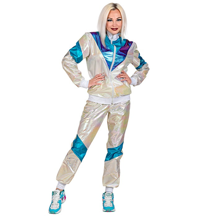 80'S Holographic Shell Suit  Jacket, Pants 