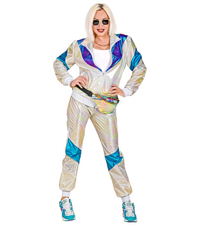 80'S Holographic Shell Suit  Jacket, Pants 