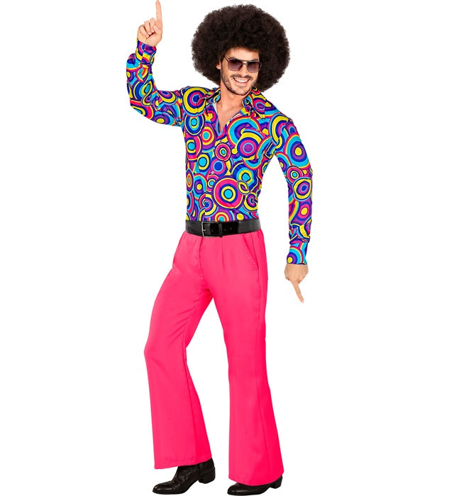 The 70S Groovy Style - Hot Pink  Pants 