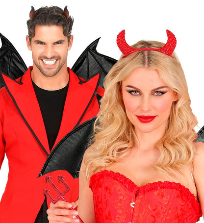 Wings Bat / Devil Black Bendable 84X36 Cm