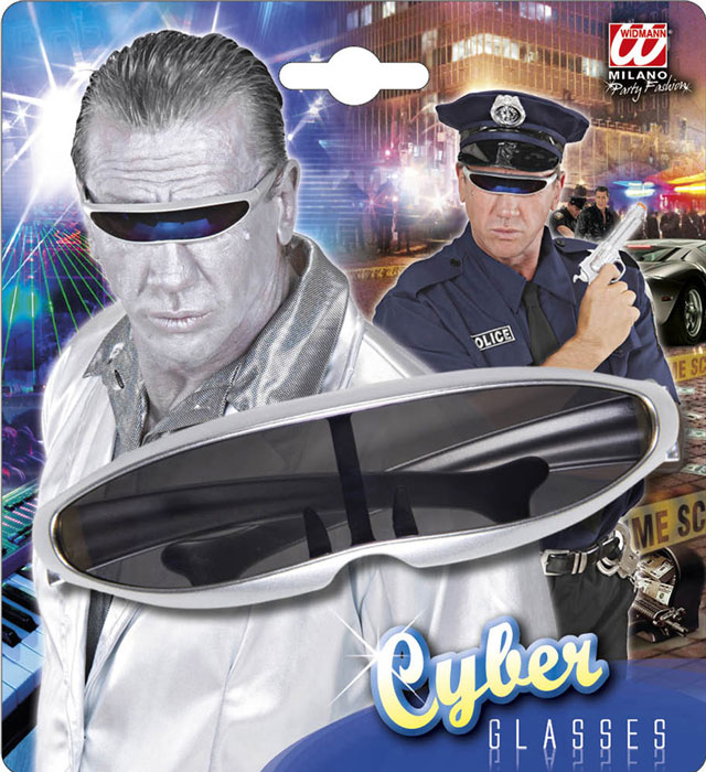Silver Robot Glasses