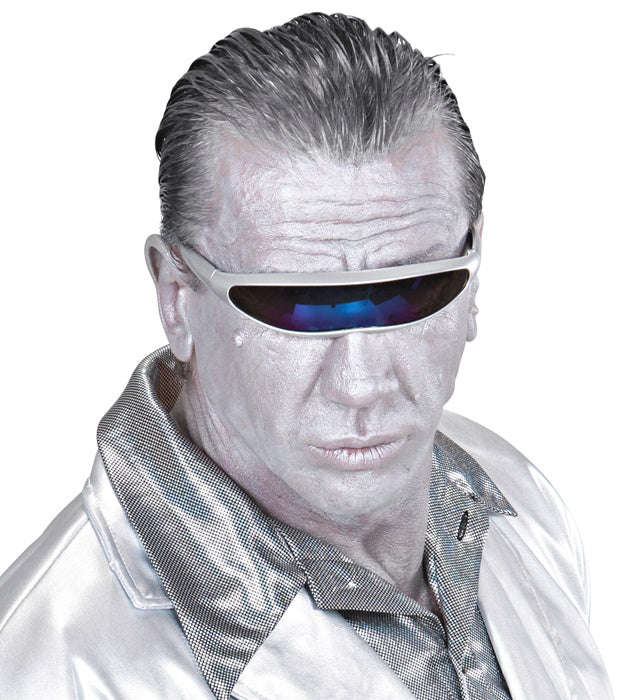 Silver Robot Glasses
