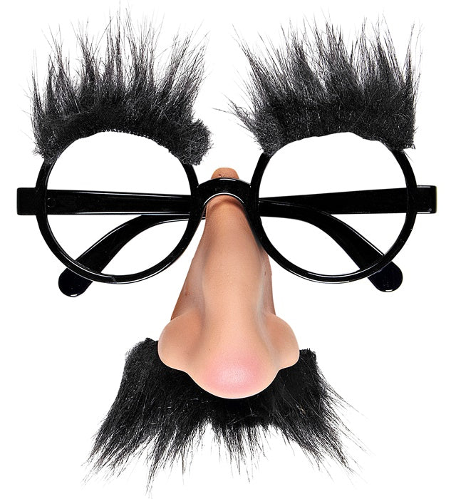 Glasses With Nose, Moustache & Eyebrows