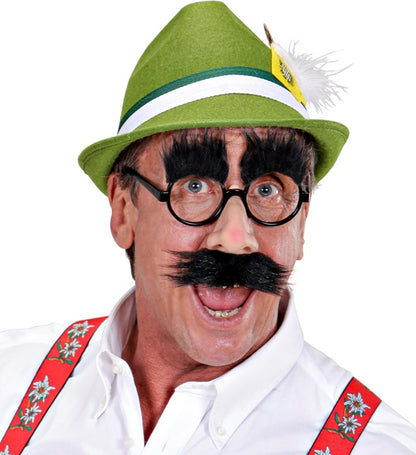 Glasses With Nose, Moustache & Eyebrows