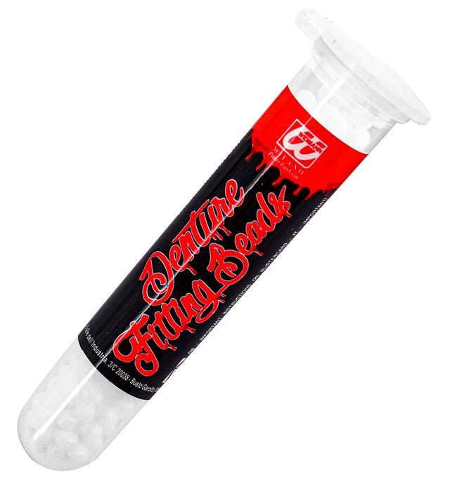 Teeth &amp; Denture Thermoplastic Adhesive Grains In Test Tube 6 G