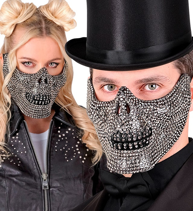 Face Mask Skull Strass