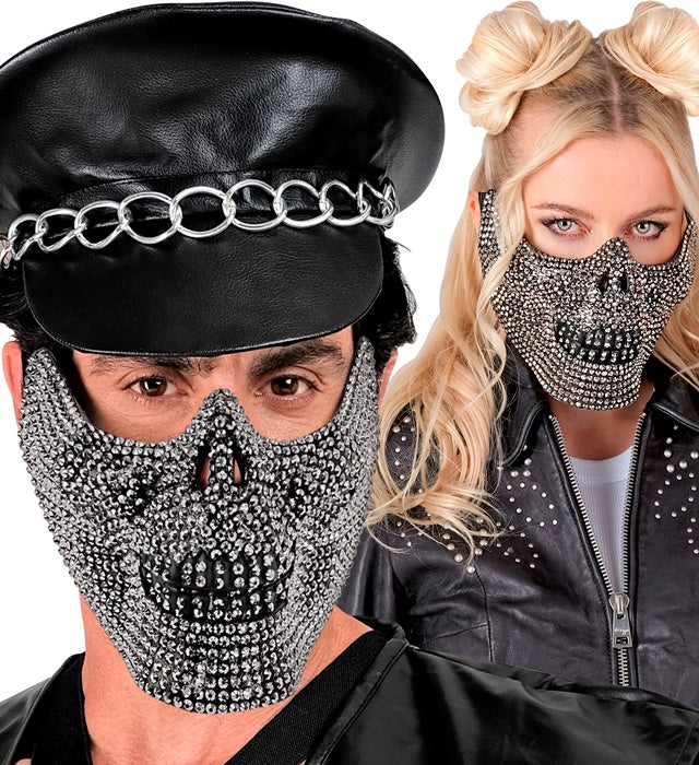 Face Mask Skull Strass