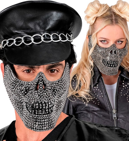Face Mask Skull Strass