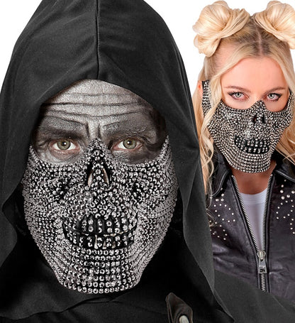 Face Mask Skull Strass