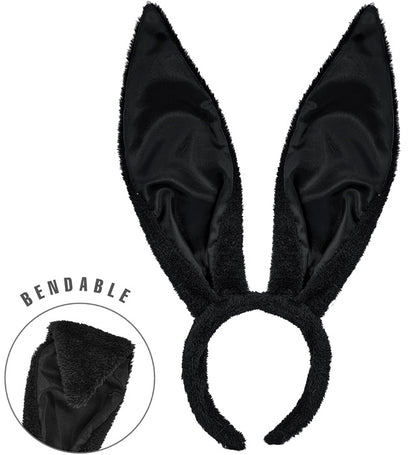 Ears Bunny Bendable Black