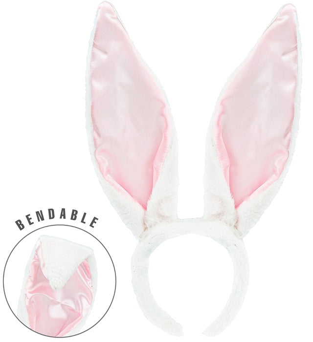 Ears Bunny Bendable White