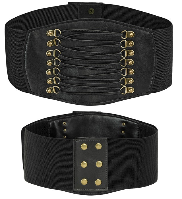 Corset Belt Stretch Black S/L Size 