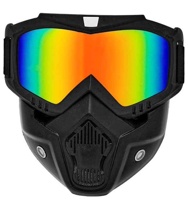 Tactical Mask Mirror Lens Rainbow