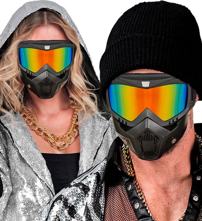 Tactical Mask Mirror Lens Rainbow