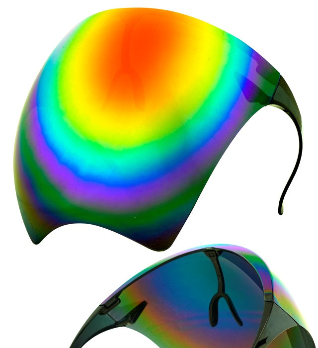 Face Shield Mirror Lens Rainbow