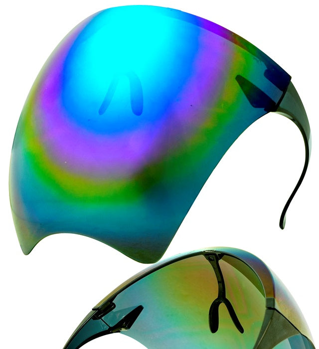Face Shield Mirror Lens Blue-Purple